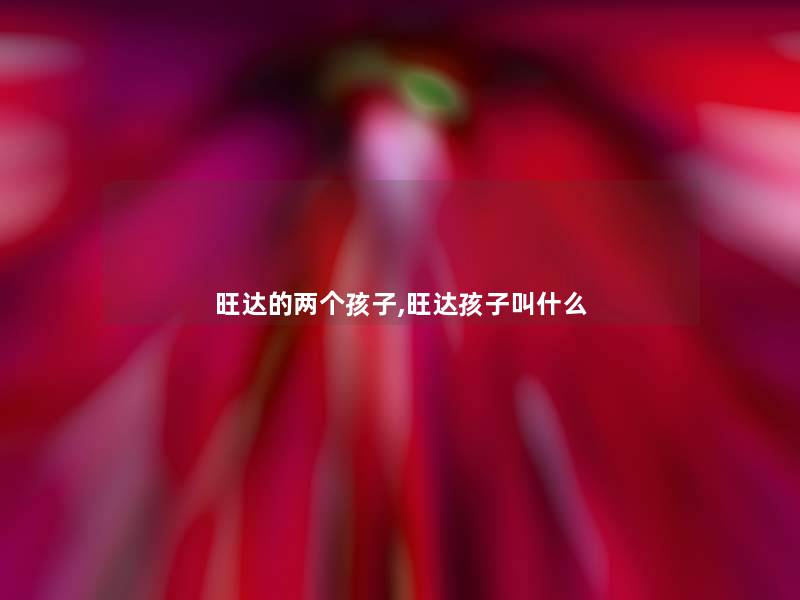 旺达的两个孩子,旺达孩子叫什么 旺达的两个孩子,旺达孩子叫什么